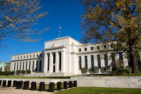 The Federal Reserve Building stands in Washington April 3, 2012.