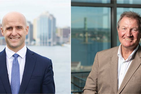 Dawson Brisco, left, and John Budreski, are the CEO and executive chairman, respectively, of Morien Resources Corp., a Nova Scotia company with a royalty on the Donkin Mine. CONTRIBUTED