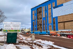 A new $48,000,000 medical school building under construction at the University of Prince Edward Island in Charlottetown was jointly funded by the university, the province and the federal government. Jocelyne Lloyd • The Guardian