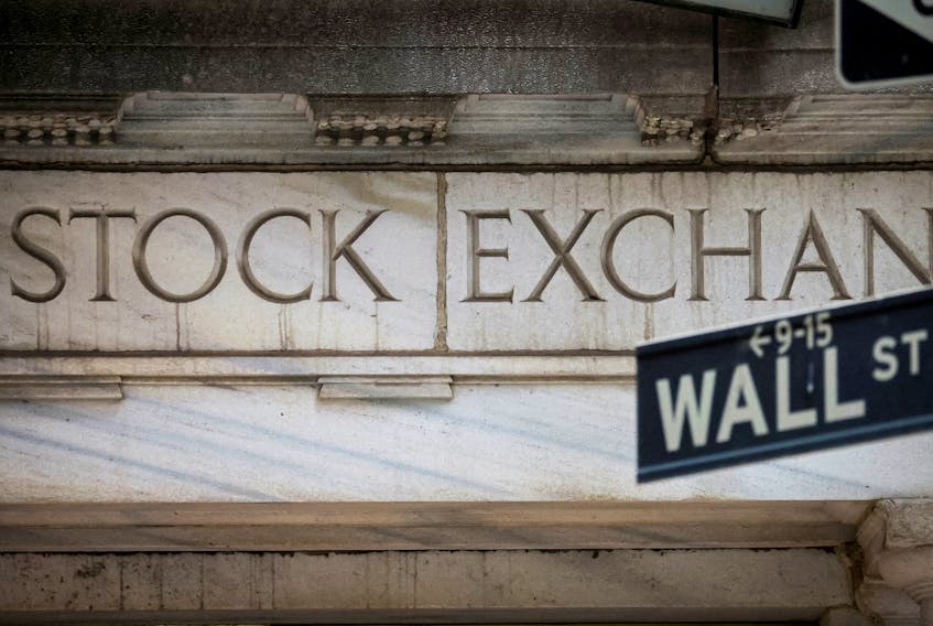 The Wall Street entrance to the New York Stock Exchange (NYSE) is seen in New York City, U.S., November 15, 2022.