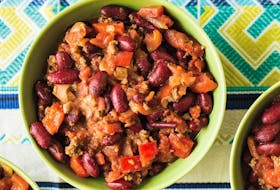 The chili recipe in ChopChop Family Cookbook makes a large amount and includes eight toppings to dress it up. 