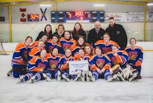 The CEC Cougars girls hockey team claimed the Northumberland Region Division 1 Championship on Feb, 16 after a hard fought game against the North Nova Gryphons. "The girls played very well today," says Coach Scott Masters. "They moved the puck quick. It was our number one goal of the year, even before we found out we were hosting provincials." Nick Gaines