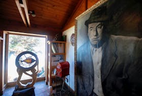 A picture of Chilean poet and Nobel laureate Pablo Neruda is seen inside his museum house in the coastal area of Isla Negra, Chile, April 26, 2016.