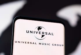 Universal Music Group logo is seen displayed in this illustration taken, May 3, 2022.
