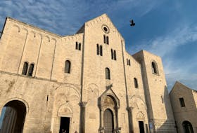 The majestic Basilica di San Nicola in Bari, a destination for pilgrims since 1197. — Pam Frampton
