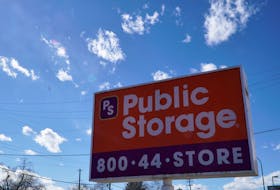 The sign outside the Public Storage facility is pictured in Westminster, Colorado, U.S. February 22, 2017.
