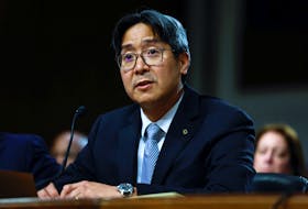 Acting Comptroller of the Currency, Michael Hsu, testifies before a Senate Banking, Housing, and Urban Affairs Committee hearing on Capitol Hill in Washington, U.S., May 18, 2023.