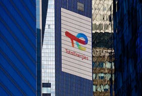 The logo of French oil and gas company TotalEnergies is seen at the company's headquarters skyscraper in the financial and business district of La Defense, near Paris, France September 14, 2023.
