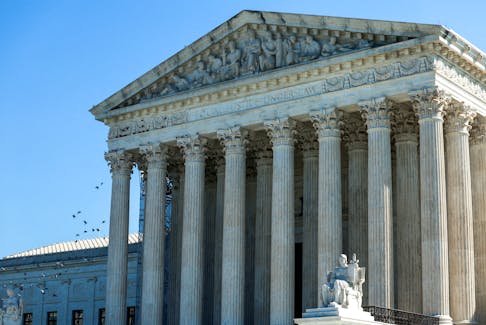 The United States Supreme Court building is seen as in Washington, U.S., October 4, 2023.