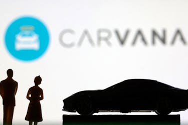 Carvana logo is seen in this illustration taken June 27, 2022.