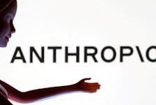 Anthropic logo is seen in this illustration taken March 31, 2023.