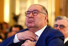 Russian businessman and founder of USM Holdings Alisher Usmanov attends a meeting organized by the Russian Union of Industrialists and Entrepreneurs, in Moscow, Russia, March 16, 2017.