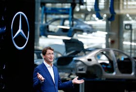 Ola Kaellenius, chairman of Daimler AG attends the presentation of the new Mercedes-Benz S-Class at the Daimler production plant in Sindelfingen near Stuttgart, Germany, September 2, 2020.