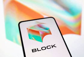 Block Inc logo is seen displayed in this illustration taken, April 10, 2023.