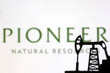 Pioneer Natural Resources logo is seen in this illustration taken, October 8, 2023.