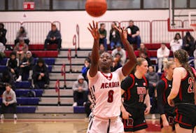 Elizabeth (Lizzy) Iseyemi plays a crucial role for the Acadia Axewomen. The 23-year-old Dartmouth native impacts the game on both sides of the floor and is a team leader.
  
Jason Malloy