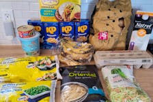 Midway through Week 6 of her recent $23 grocery challenge, Melanie Seamone had spent a total of $131.57 and still had plenty of food accumulated. She said Week 6 groceries cost $21.57 and she used a $2 manufacturer's coupon, $2.24 Fast Fuel coupon and a $2.39 Fast Fuel coupon to bring in this haul.