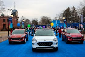 Ford Motor Co. unveils the new 2020 Escape SUV during a celebration at Greenfield Village in Dearborn, Michigan, U.S., March 28, 2019. Picture taken March 28, 2019.  