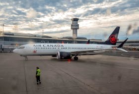 An Air Canada plane taxis at Pearson International Airport in Toronto, Ontario, Canada May 16, 2022. 