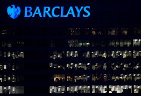 Workers are seen in at Barclays bank offices in the Canary Wharf financial district in London, Britain, November 17, 2017. Picture taken November 17, 2017.