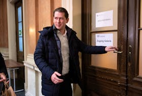 Austrian former-Chancellor Sebastian Kurz arrives at the perjury trial in Vienna, Austria, January 10, 2024.