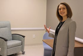 Rebecca Jesseman, director of program planning and operations, Health P.E.I. Mental Health and and Addictions, shows one of the rooms at the new facility at the QEH in Charlottetown. Logan MacLean • The Guardian