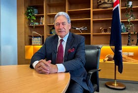 New Zealand's Foreign Minister Winston Peters poses for a picture in Wellington, New Zealand January 31, 2024.