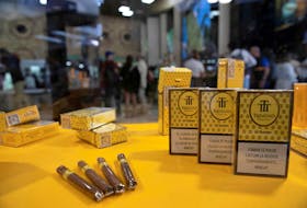 Trinidad cigars are seen on display during the opening of the XXIII Habanos Festival in Havana, Cuba, February 27, 2023.