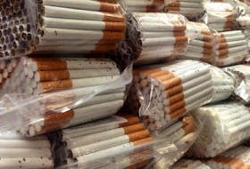 This undated file photo shows illegal cigarettes seized by Canadian authorities