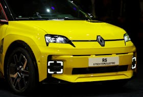 The Renault 5 Electric car is displayed on the media day of the 91st Geneva Auto Show, in Geneva, Switzerland, February 26, 2024.