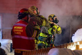 One person was found in critical condition during a house fire in east-end St. John's early Tuesday morning. Keith Gosse/The Telegram
