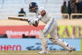 Cricket - Fourth Test - India v England - JSCA International Stadium Complex, Ranchi, India - February 25, 2024 India's Dhruv Jurel in action