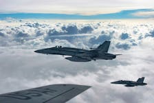 Royal Canadian Air Force CF-18 Hornets are seen in a file photo. Canadian jets are being deployed to Syria with no effort to suppress or destroy potential anti-aircraft threats, defence experts say. 

 Staff Sgt. Perry Aston  CP