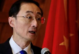 China's Vice Foreign Minister Sun Weidong speaks during the Bilateral Consultations Mechanism (BCM) on the South China Sea in Manila, Philippines, March 24, 2023. Francis Malasig/POOL via