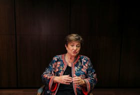 IMF Managing Director Kristalina Georgieva speaks during an interview on the day she attends G20 Financial Summit, in Sao Paulo, Brazil, February 27, 2024.