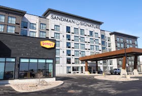FOR RETALES:
The soon to be opened Sandman Signature Hotel w/ Denny’s restaurant, in Dartmouth Crossing February 27, 2024.