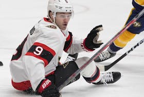 Ottawa Senators centre Josh Norris suffered an injury against the Nashville Predators.