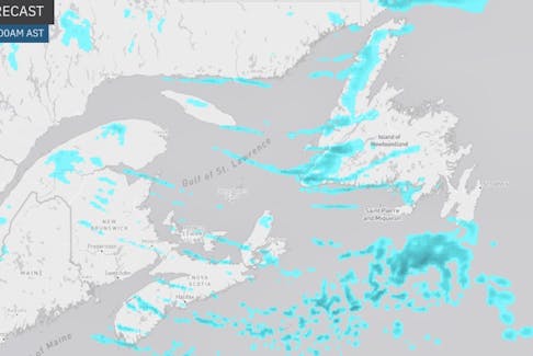 Brisk west winds will develop onshore flurries and a risk of snow squalls, especially over Cape Breton, and Newfoundland.
