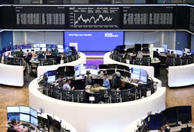 The German share price index DAX graph is pictured at the stock exchange in Frankfurt, Germany, February 28, 2024.