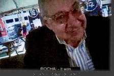 Victor Manuel Rocha, who served as U.S. ambassador to Bolivia from 2000 to 2002, appears during an interview with an FBI undercover employee in Miami, Florida in an undated still image from video contained in a U.S. Department of Justice indictment. U.S. District Court/Southern District of Florida/Handout via