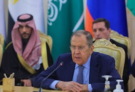 Russian Foreign Minister Sergei Lavrov hosts a meeting about Gaza with foreign ministers from members of the Arab League and the Organisation of Islamic Cooperation, amid the ongoing conflict between Israel and the Palestinian Islamist group Hamas, in Moscow, Russia November 21, 2023.