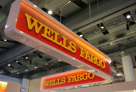 A Wells Fargo logo is seen at the SIBOS banking and financial conference in Toronto, Ontario, Canada October 19, 2017.