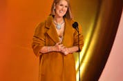 Canadian singer Celine Dion presents the Album Of The Year award on stage during the 66th Annual Grammy Awards  on Feb. 4, 2024.