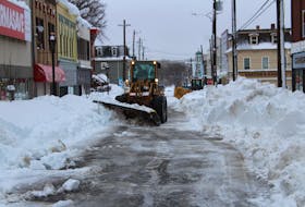Access to downtown Sydney improved significantly Tuesday as plow operators continued their arduous task to get the Cape Breton Regional Municipality back in business. The second largest municipality in the province is now under a state of emergency after a four-day snowstorm dropped over 100 cm of snow across the region effectively closing down the majority of business operations. CAPE BRETON POST PHOTO