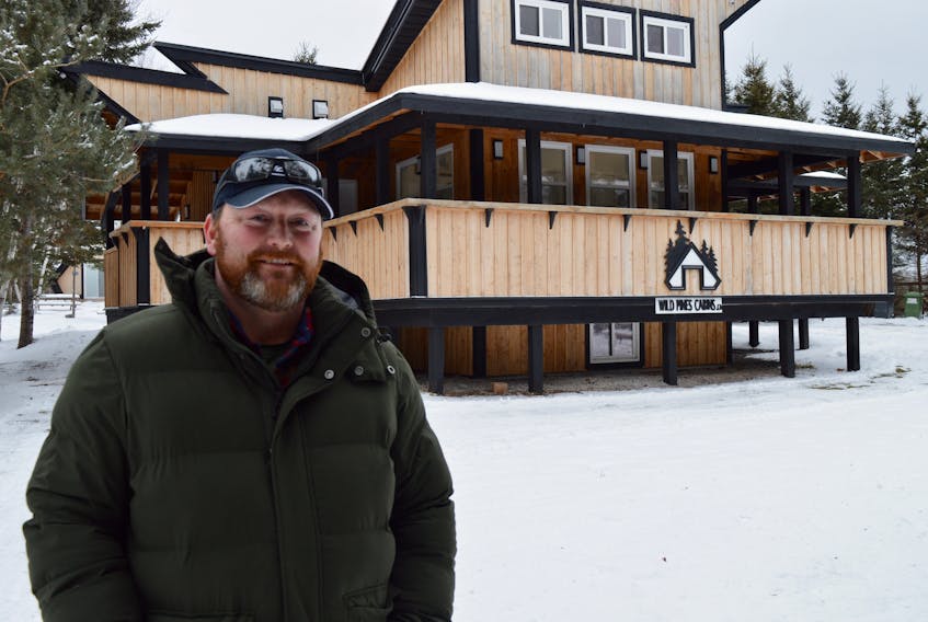 Matt Kenny, co-owner of Wild Pine Cabins in Belfast, P.E.I., said the business's owners were opposed to a proposed affordable housing development plan by the Belfast Community Development Corporation because it would have been built on the site of a former driving range, which he considers to be recreational land.