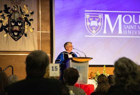 Joël Dickinson was installed as the 14th president and vice-chancellor of Mount Saint Vincent University on Friday, Nov. 4. Handout