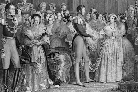 Marriage of Queen Victoria, 10 February 1840.” Sir George Hayter, 1844. Engraver, Charles Eden Wagstaff. Henry Graves & Company, London.