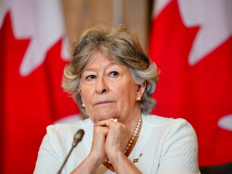 Former Supreme Court Justice Louise Arbour releases the final report of the Independent External Comprehensive Review into Sexual Misconduct and Sexual Harassment in the Department of National Defence and the Canadian Armed Forces in Ottawa on May 30, 2022. 