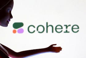 Cohere logo is seen in this illustration taken March 31, 2023.