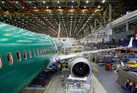 Boeing's new 737 MAX-9 is pictured under construction at their production facility in Renton, Washington, U.S., February 13, 2017. Picture taken February 13, 2017.